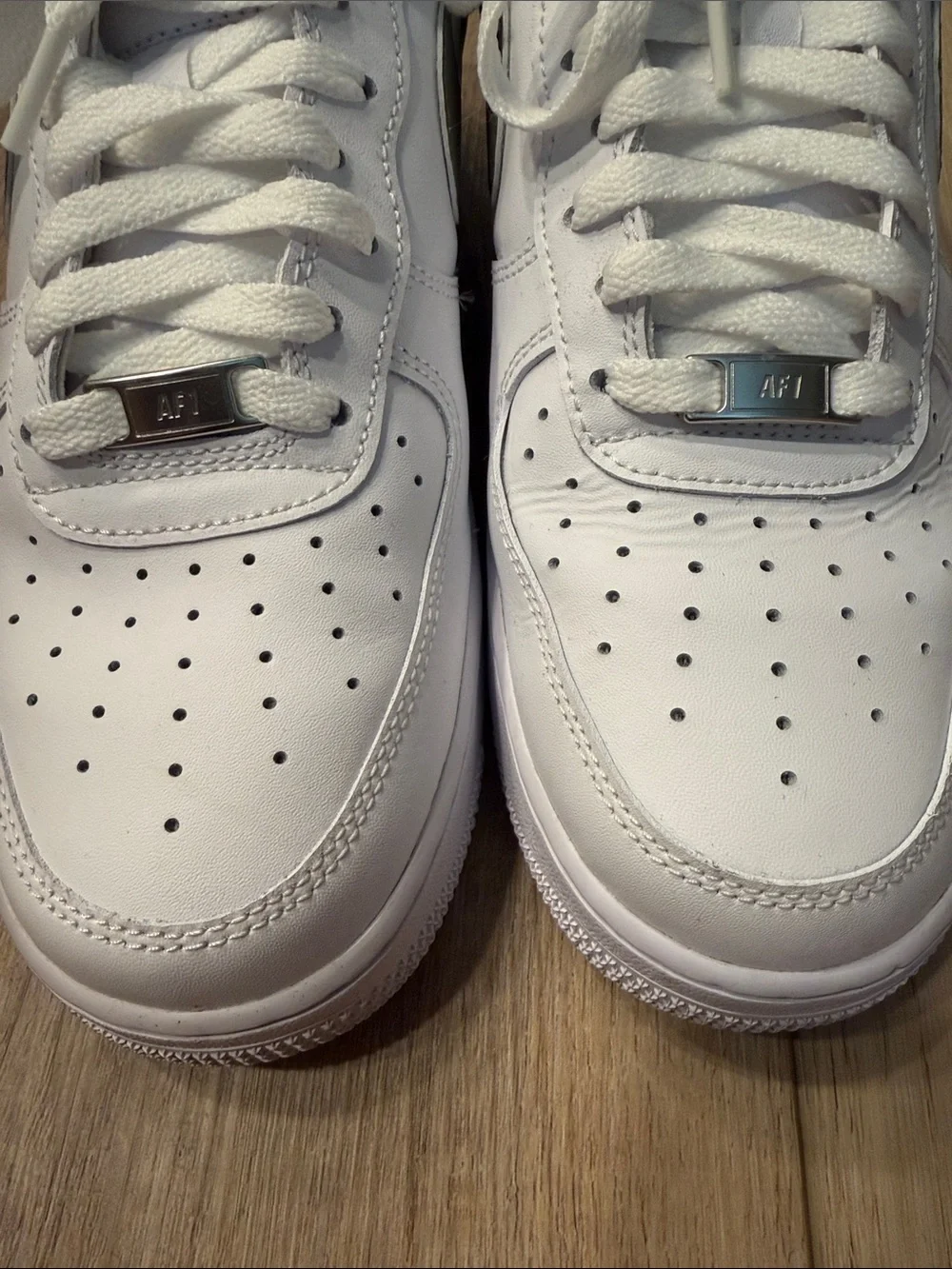 Nike Air Force 1 Low White with Army Green Swoosh